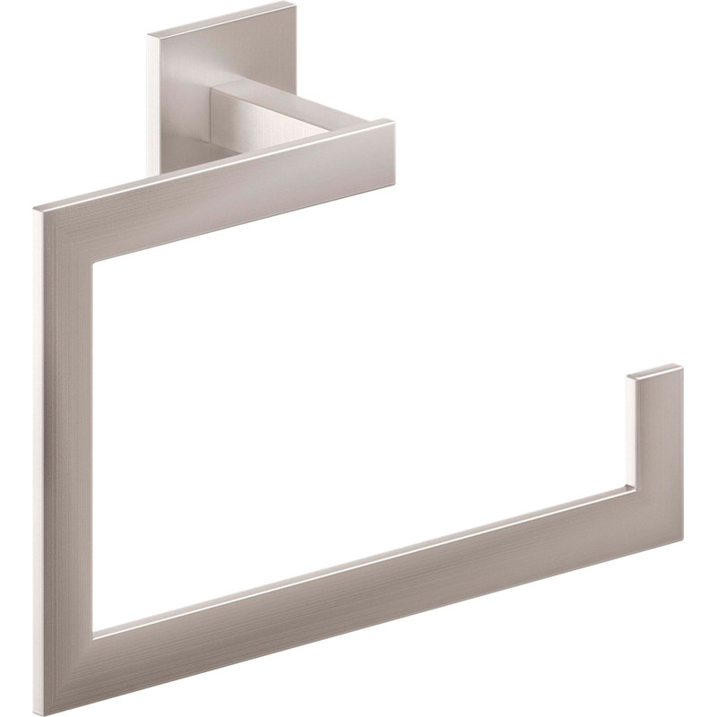 Morro Bay Towel Ring, Antique Brass Flat
