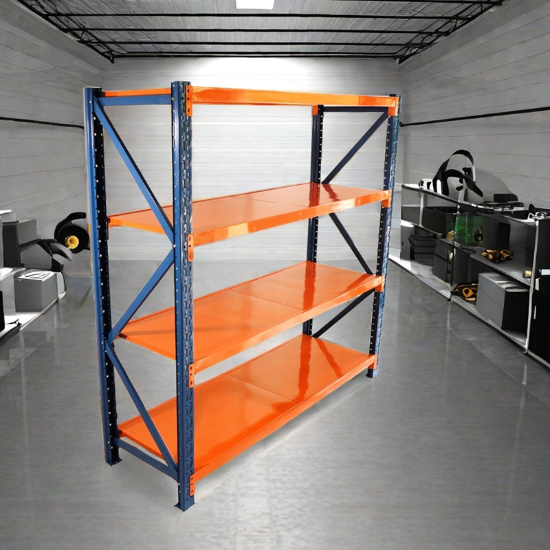 Étagère robuste de 4400 lb - réglable pour le garage, l'atelier, le commerce, la salle de sport à domicile, 4 niveaux de tablettes, l'entrepôt, l'utilisation commerciale