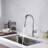 Ardua Collection High-Arc Single Handle Kitchen/Bar Faucet with 2-Function Pull-Down Spout Sprayer - Chrome Polished-57377729