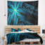 Tapisserie en croix de style turquoise turquoise abstrait-28494387