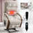 Power Chenille Lift Recliner Chair Dual Motor Infinite Position Up To 350 LBS With Solid Wood Armrests, Heat Massage And Heavy Duty Motion Mechanism-1694975181