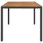 Table de jardin vidaXL en poly rotin noir 74,80 x 35,43 x 29,53 po-2020902323-2020902327
