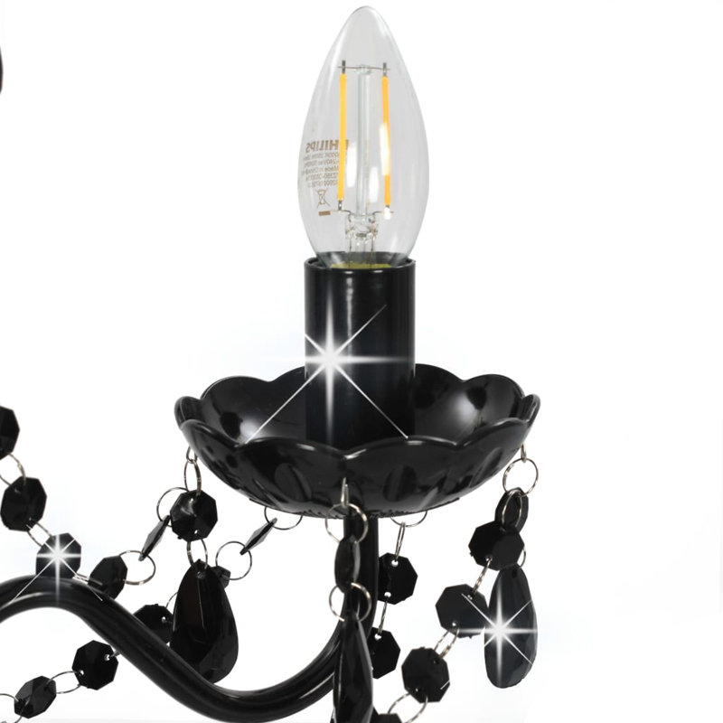 Espinal 3 - Light Crystal Chandelier, Black
