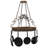 Dior Metal Handcrafted Round Hanging Pot Rack