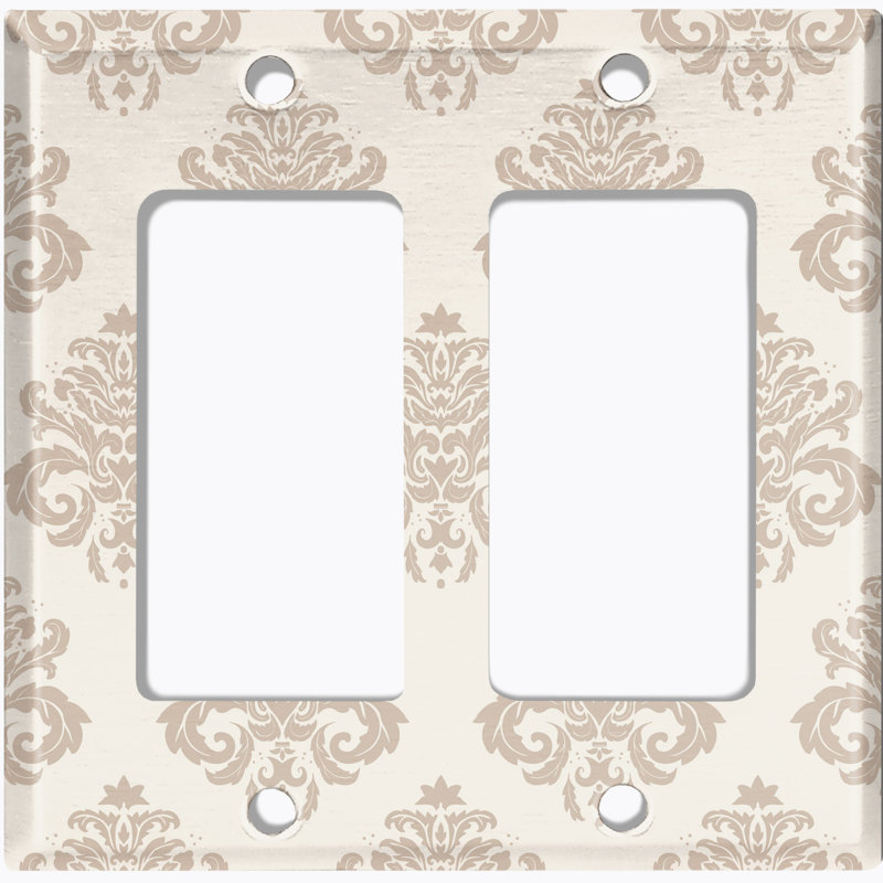 Plaque murale berçante Damask, Beige