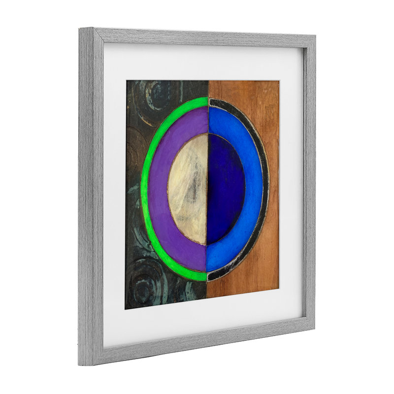 «Rustic Circular Balance», impression par Matthew Finger, Cadre de ferme gris, H 13 po x l 13 po