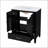 30" Bathroom Vanity with Sink Vintage Style, Multi-functional Storage Space, Door Shelf, Soft-closing Door-1950432596