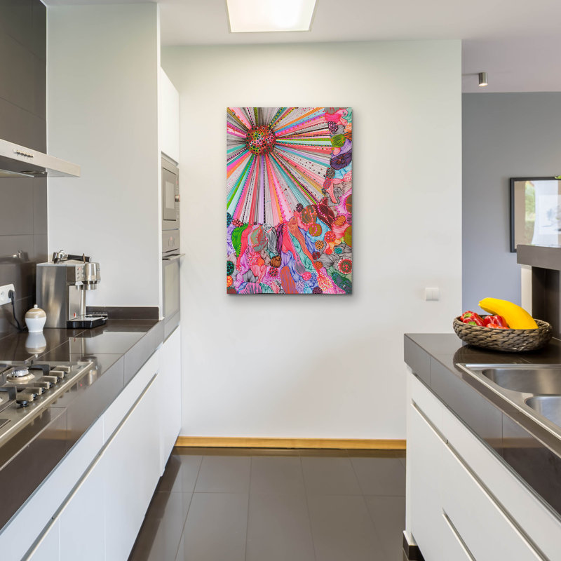 «Light Burst» par Noemi Ibarz, art mural en verre acrylique, H 36 po x l 24 po x P 0,2 po