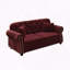 Velours Chesterfield canapé garniture cloutée capitonnée-1336558931