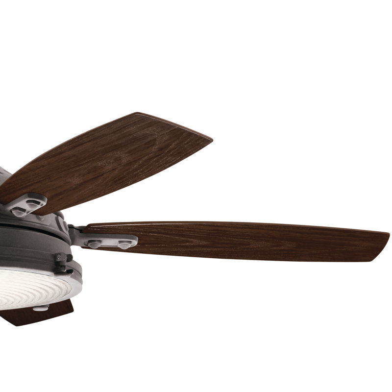 Ventilateur à DEL Huttonsville de 52 pouces Hatteras Bay, Zinc patiné