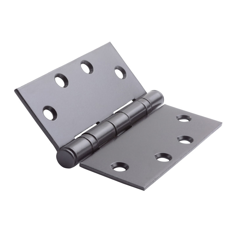 4.5 in. x 4.5 in. Full Mortise Squared Ball Bearing Hinge with Removable Pin, Oil Rubbed Bronze