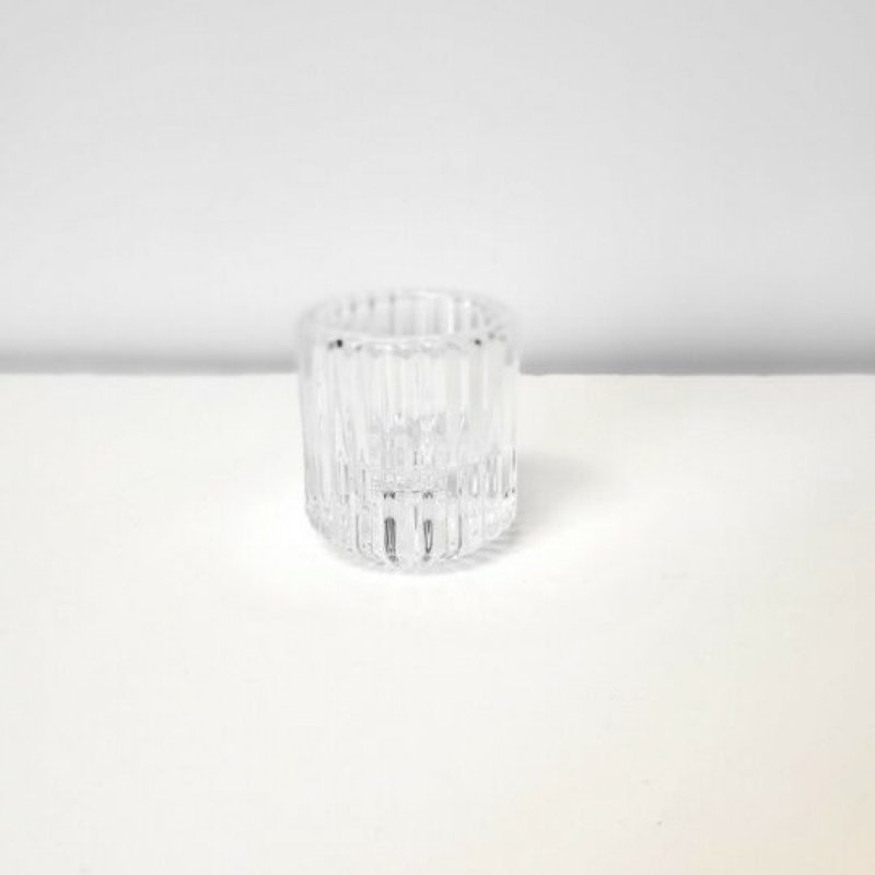 Porte-bougie en verre