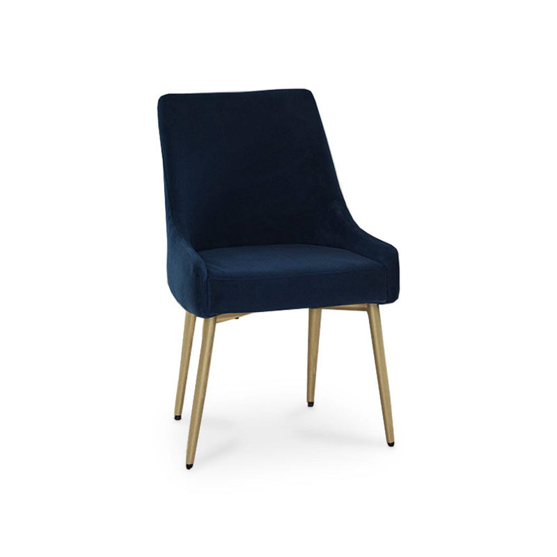 45cm H Metal Accent, Blue, Gold