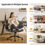 Chaise pivotante en cuir huilé avec accoudoirs rabattables-1480034620