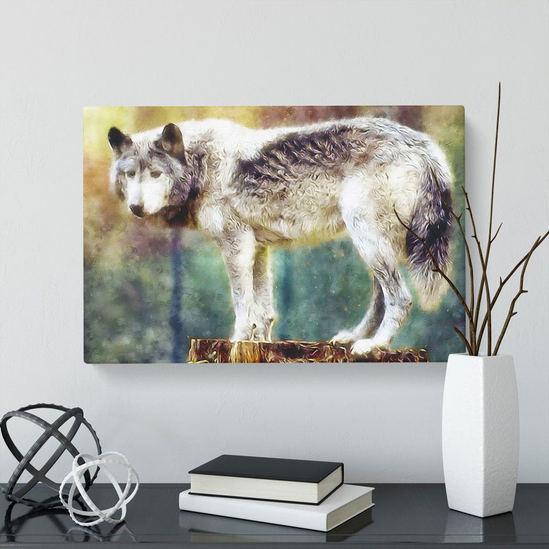 Abstract Wolf Vol.3 - Wrapped Canvas, 50cm H x 76cm W x 3cm D