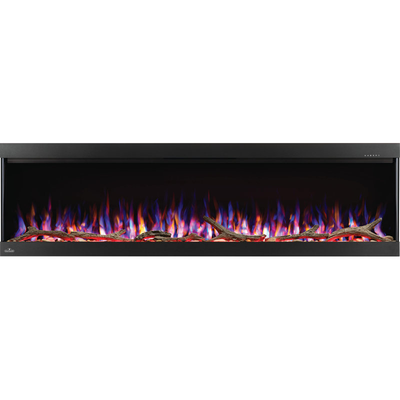Napoleon Trivista Pictura 60" 3-Sided Wallmount Electric Fireplace, 17" H x 59.25" W x 6.5" D