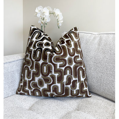 Housse de coussin en velours Retro Graphic