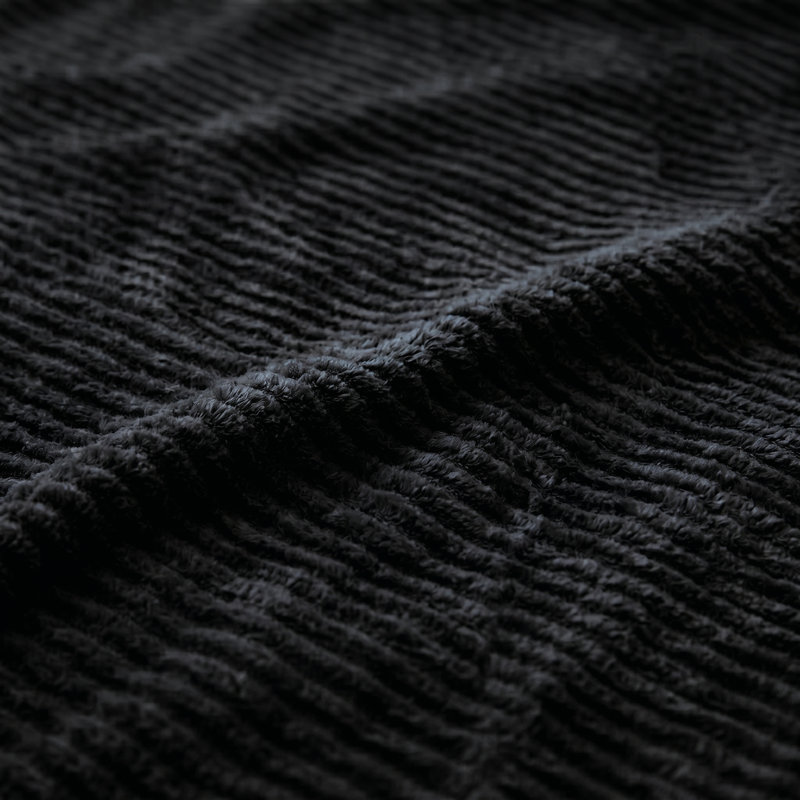 Couverture en molleton moelleux Kacey, Double/Grand, Noir