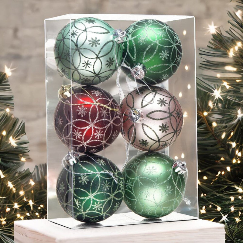 Ensemble d'ornement boule 6 pièces Jaxan