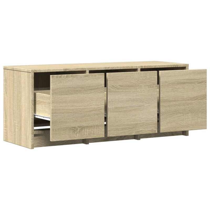 Cristien Unfinished TV Stand, Sonoma Oak, 97cm