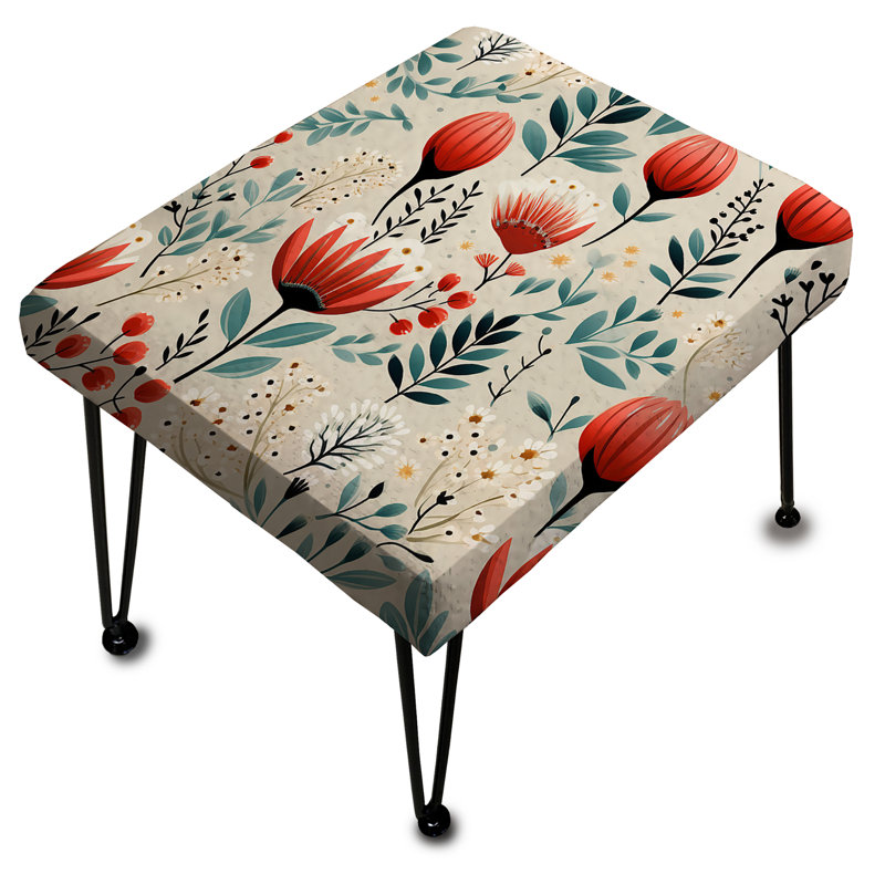Repose-pieds marocain Floral Dreams II - Floral