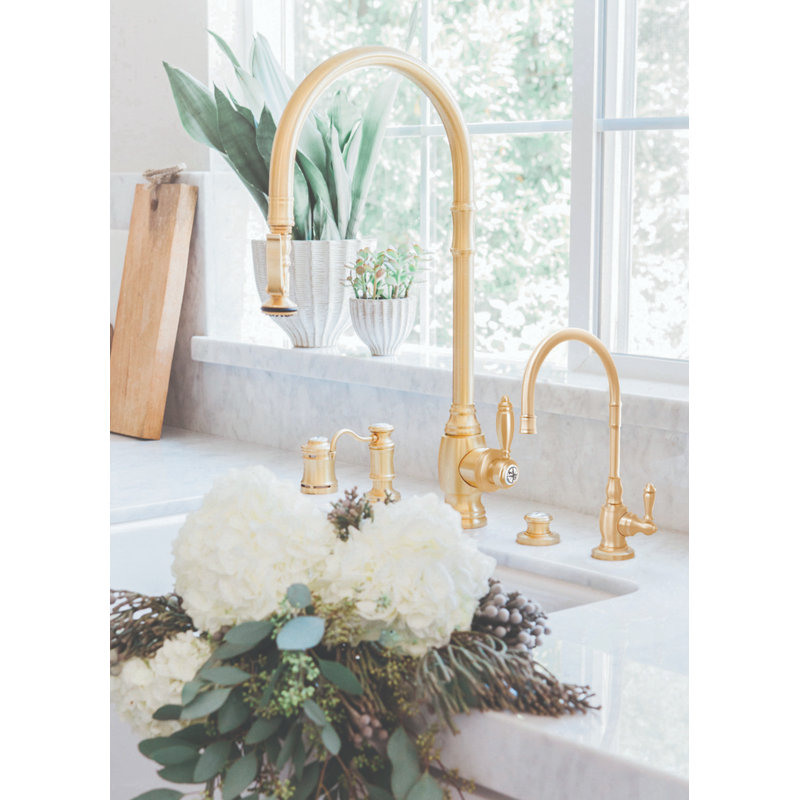 Traditional Extended Reach Plp Pulldown Faucet, Chardonnay