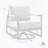 Swivel Glider Lounge Chair with Teak Wood Accents and Cushions