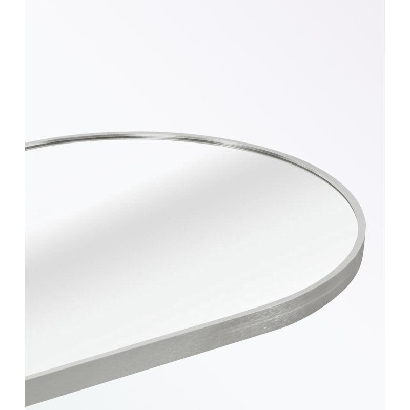 Odafe Metal Elongated Mirror, Silver