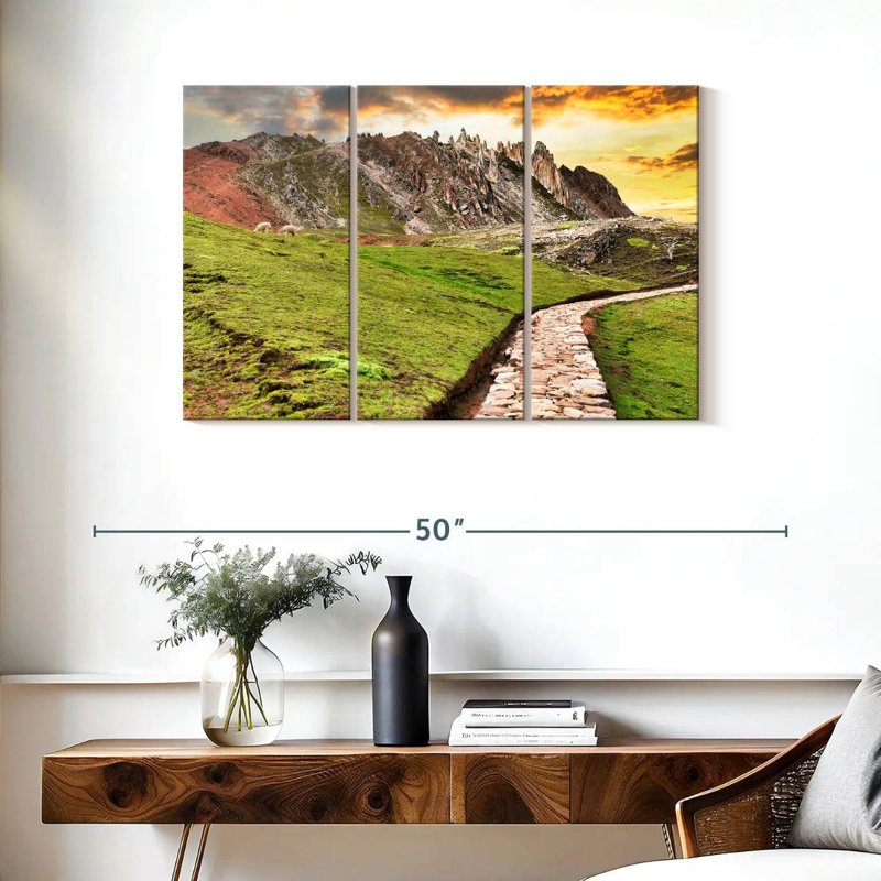 Nicci Colours Of Peru - Stone Path, 24" H x 38" W
