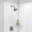 Contour de douche à 2 panneaux FlexStone Elegance l 48 po x P 36 po x H 80 po Calypso-42309769