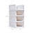 White 4-Pack Foldable Storage Box Plastic Wardrobe Storage Bin-106035933