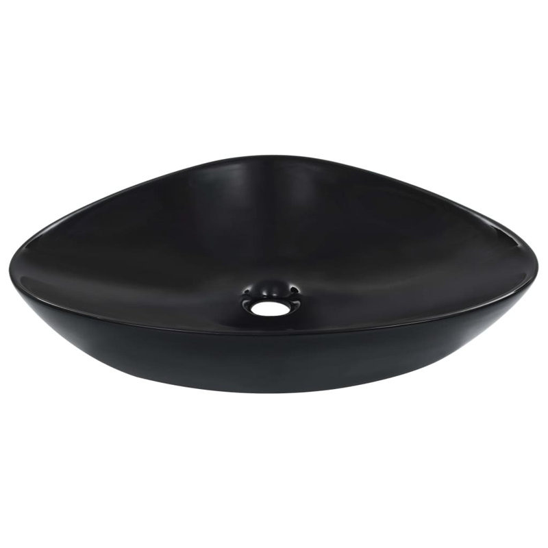 Belfry Bathroom Lamanna 585mm L x 390mm W Ceramic Specialty Sink, Black