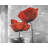 Contemporary Botanical Placemat | Two Red Flowers Decor