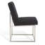 Chaise d'appoint rembourrée en acier inoxydable Athens-1213203037-1208584446