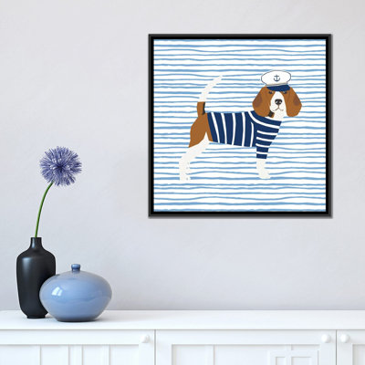 « beagle nautique », reproduction sur toile tendue Pet Friendly