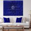 Photographie « abstract blue floral design »-34992989-34993005