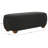 Rectangular Boucle Ottoman with Solid Wood Legs-279423008