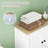 Spacious Bathroom Storage Cabinet, Mdf Wood, Modern Oak And White Finish For Home Organization
