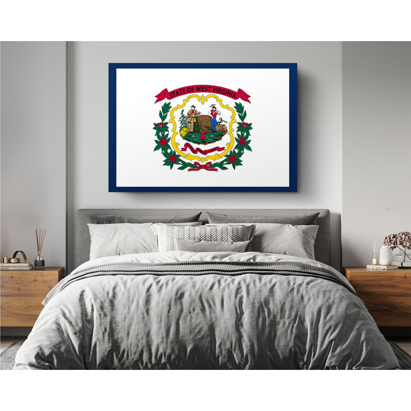 West Virginia State Flag USA Flags - Photographie sur toile tendue, L 36 po x H 24 po