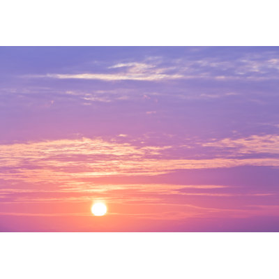 Dramatic Morning Sky by Ooyoo - Wrapped Canvas Print