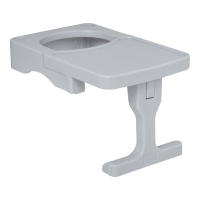 ECR4Kids Desk Attachment for Tri-Me Indoor/Outdoor 3-In-1 Plastic Multipurpose Cube Chair, Children's Furniture, Light Grey