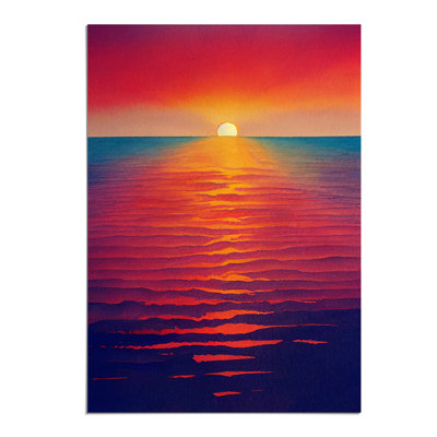 Bedazzled Ocean Sunset - Wall Art