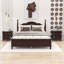 Ensemble de chambre à coucher 3 pièces, lit plateforme en bois et deux tables de chevet avec 2 tiroirs-1747493495-1747493490