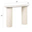 Console en marbre avec base colonne cannelée