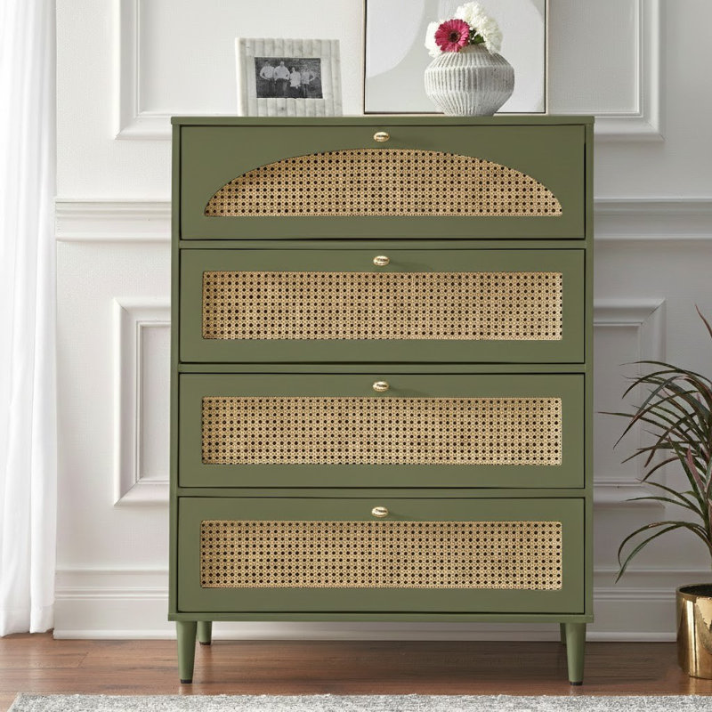 Cortavious Bedroom Chest, Olive Green