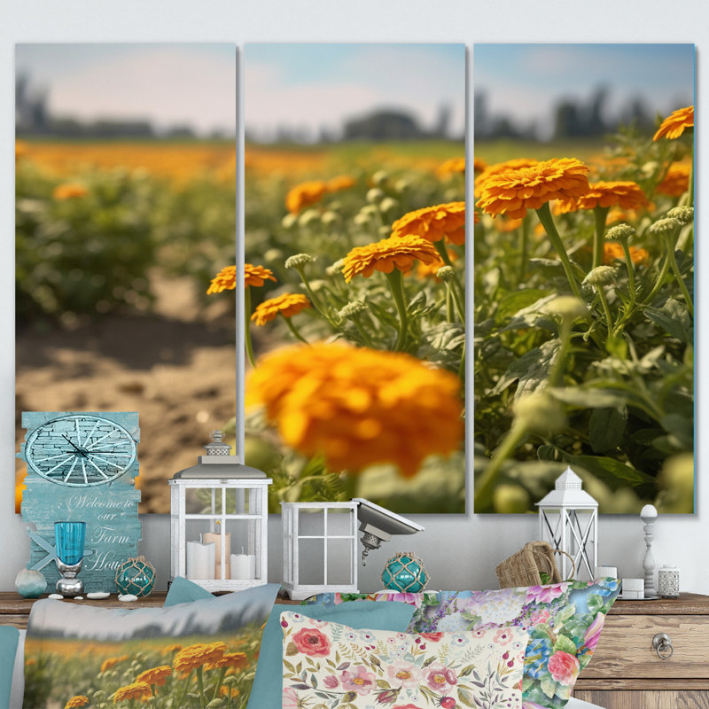 Modern Plants & Flowers Wall Decor on Metal
