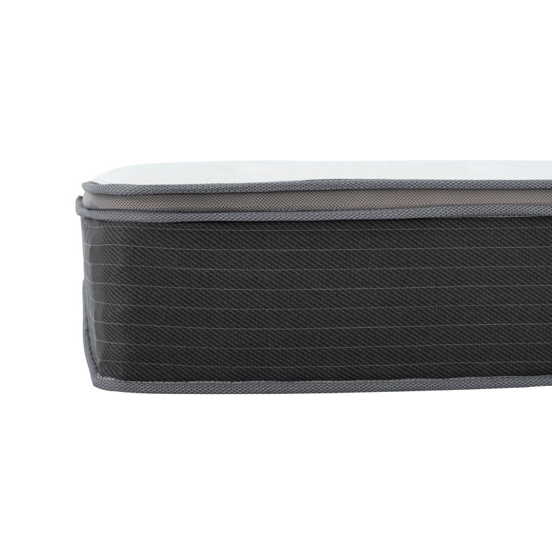 Grand matelas de 8 po - avec ressorts ensachés et mousse viscoélastique imprégnée de gel, support de secours, nuit de sommeil confortable, transfert de mouvement minimisé, détente pour la nuit dans la chambre à coucher, dérangement réduit