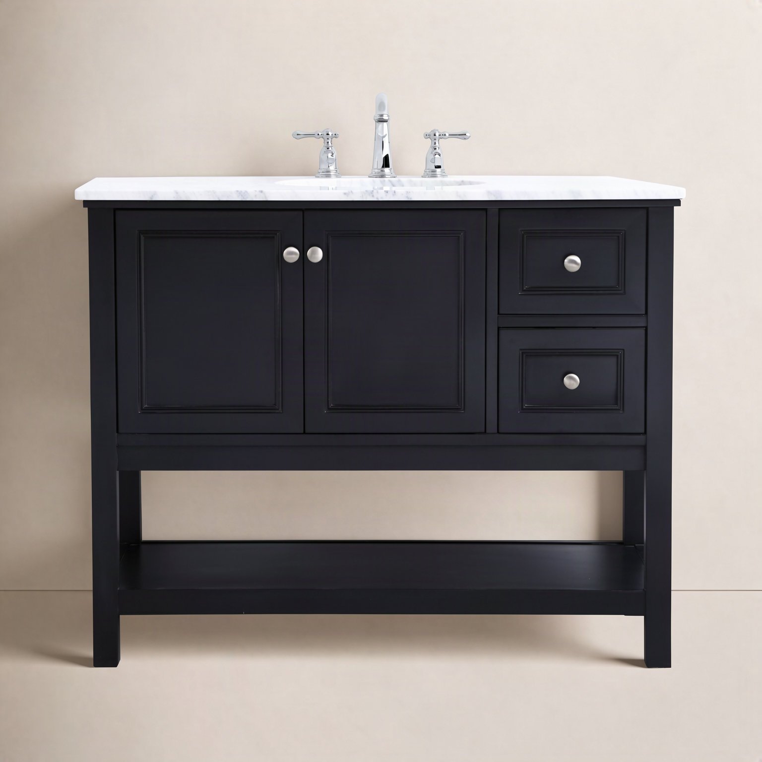 Bonsai 42'' Single Bathroom Vanity, Black