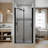 30"x72"Universal Pivot Tempered Glass Shower Door-120988542