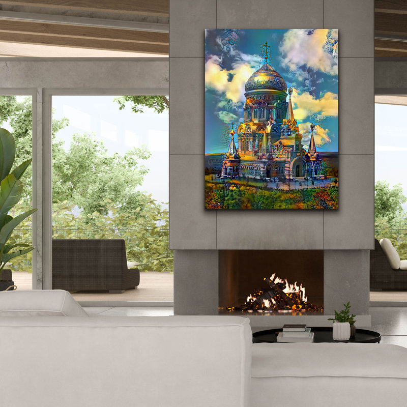 «Cathédrale du Christ-Sauveur à Borki, Kharkiv» par Pierre Gavidia, 40 po x 54 po